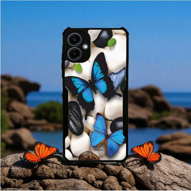 ivogue Blue Wings Beauty Mobile Cover For Samsung A06
