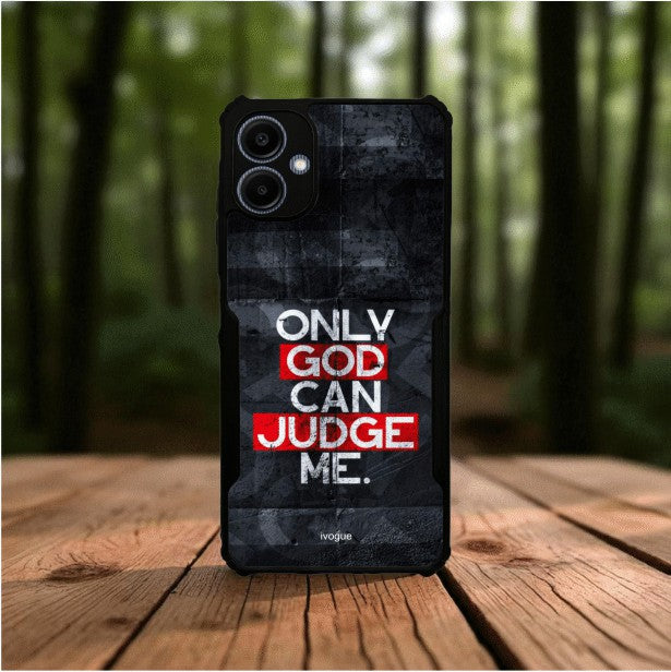 ivogue Only God Can Judge Me Mobile Cover For Samsung A06