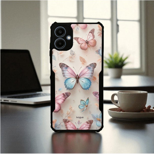 ivogue Butterfly Bloom Mobile Cover For Samsung A06
