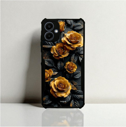 ivogue Golden Rose Mobile Cover For Samsung A06
