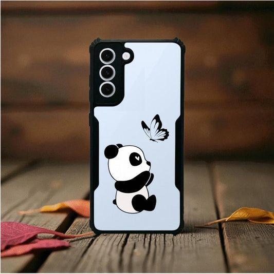 ivogue Panda and Butterfly Mobile Cover For Samsung S21 FE