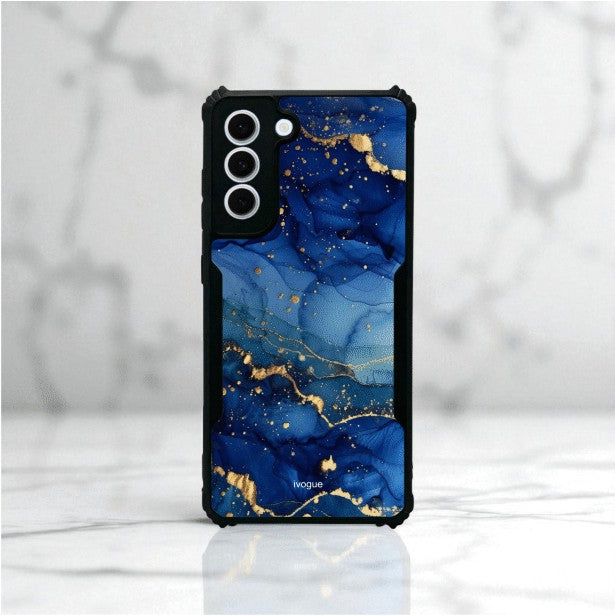 ivogue Blue Opulence Mobile Cover For Samsung S21 FE