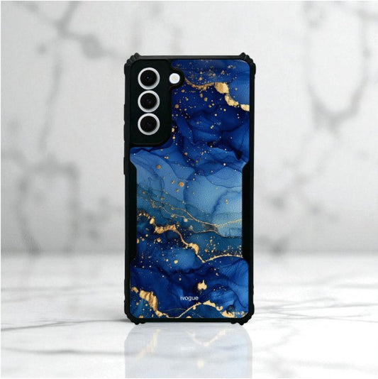 ivogue Blue Opulence Mobile Cover For Samsung S21 FE