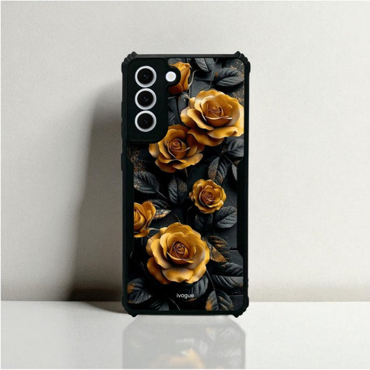 ivogue Golden Rose Mobile Cover For Samsung S21 FE