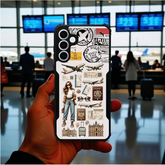 ivogue Travel Girl Vibes Mobile Cover For Samsung F55 (5G)