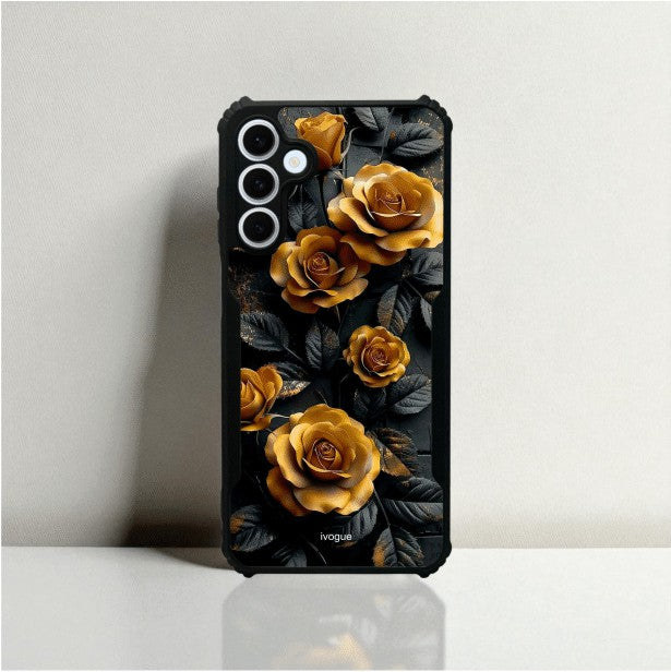 ivogue Golden Rose Mobile Cover For Samsung A05s