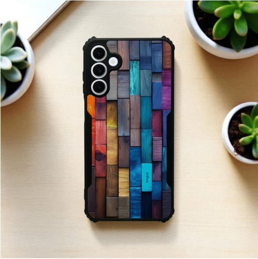 ivogue Timber Tones Mobile Cover For Samsung M35 (5G)