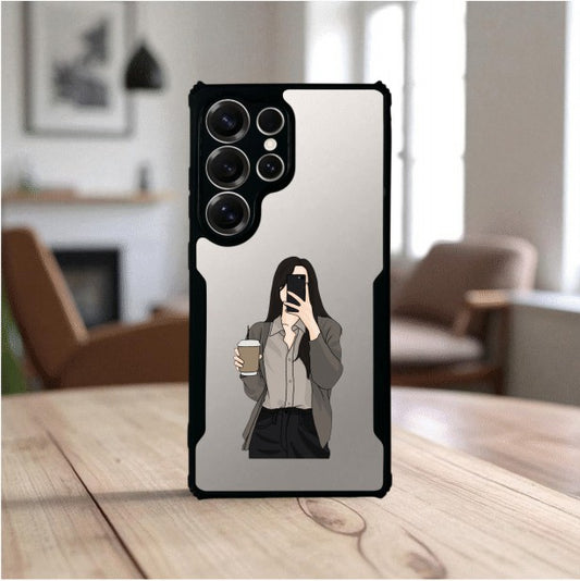 ivogue Coffee Girl Mobile Cover For Samsung S25 Ultra