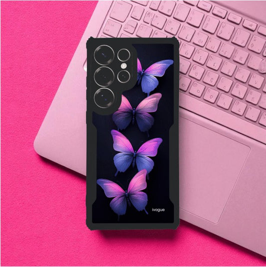ivogue Galaxy Butterflies Mobile Cover For Samsung S24 Ultra