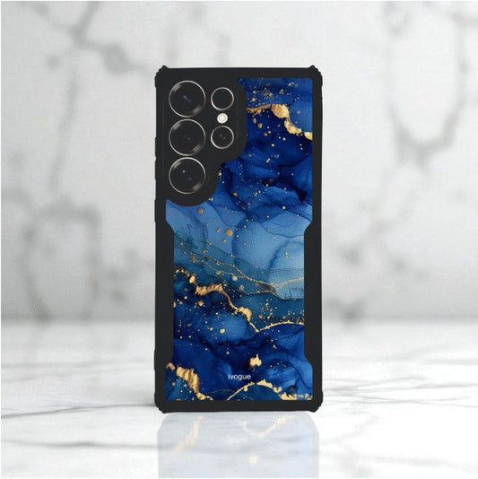 ivogue Blue Opulence Mobile Cover For Samsung S24 Ultra