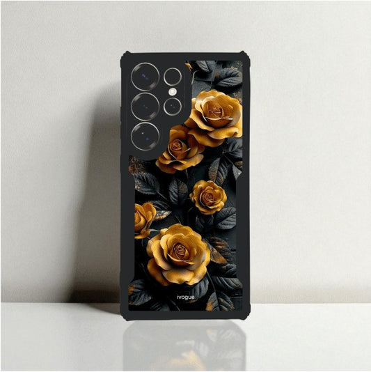 ivogue Golden Rose Mobile Cover For Samsung S25 Ultra