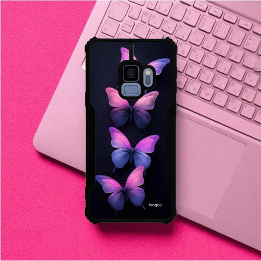 ivogue Galaxy Butterflies Mobile Cover For Samsung S9
