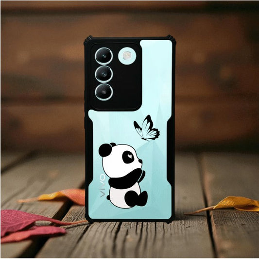 ivogue Panda and Butterfly Mobile Cover For VIVO Y200e
