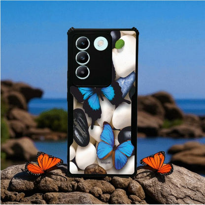 ivogue Blue Wings Beauty Mobile Cover For VIVO T3