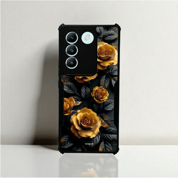 ivogue Golden Rose Mobile Cover For VIVO Y200e