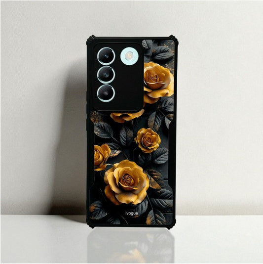 ivogue Golden Rose Mobile Cover For VIVO Y200e