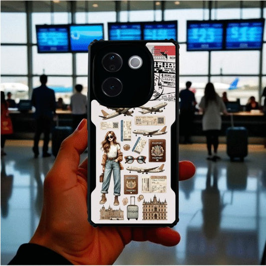 ivogue Travel Girl Vibes Mobile Cover For VIVO T3 Pro