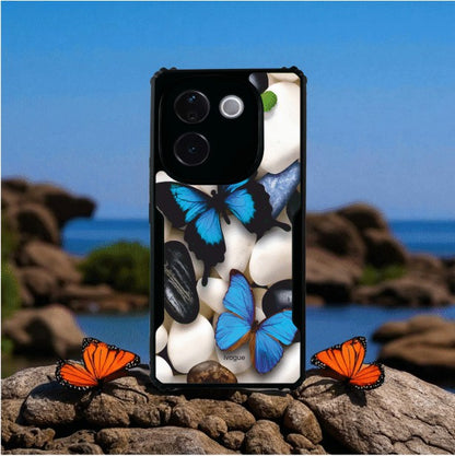 ivogue Blue Wings Beauty Mobile Cover For VIVO T3 Pro
