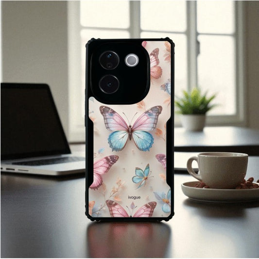ivogue Butterfly Bloom Mobile Cover For VIVO T3 Pro