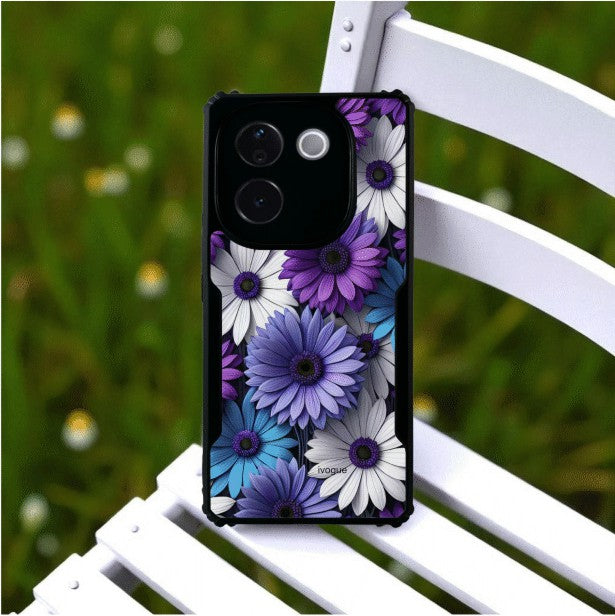 ivogue Violet Bloom Mobile Cover For VIVO T3 Pro