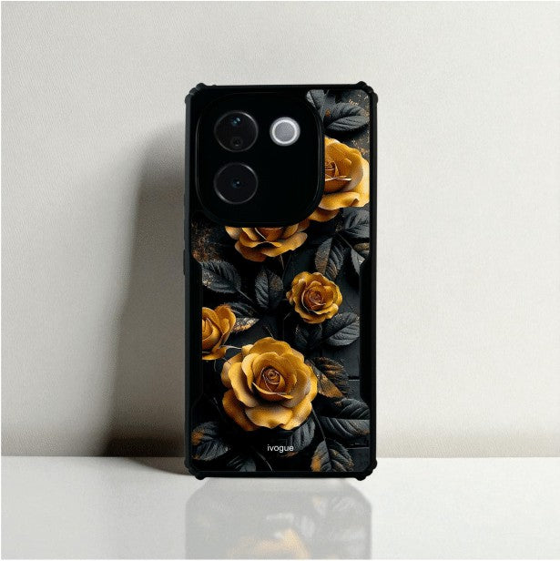 ivogue Golden Rose Mobile Cover For VIVO T3 Pro