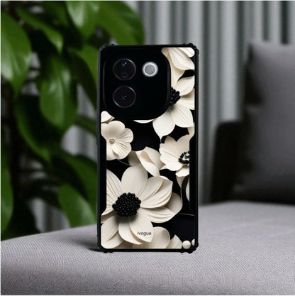 ivogue Black & Bloom Mobile Cover For VIVO T3 Pro