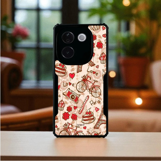 ivogue French Fancy Mobile Cover For VIVO T3 Pro