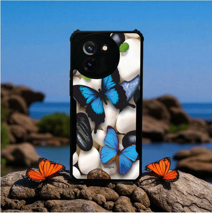 ivogue Blue Wings Beauty Mobile Cover For VIVO T3X