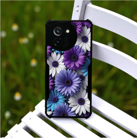 ivogue Violet Bloom Mobile Cover For VIVO T3X
