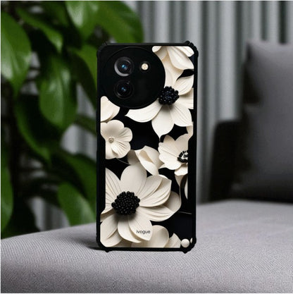 ivogue Black & Bloom Mobile Cover For VIVO T3X