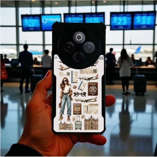 ivogue Travel Girl Vibes Mobile Cover For VIVO T4
