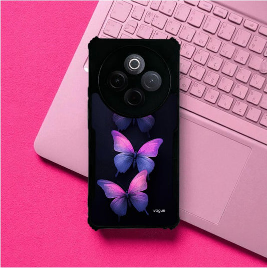 ivogue Galaxy Butterflies Mobile Cover For VIVO T4