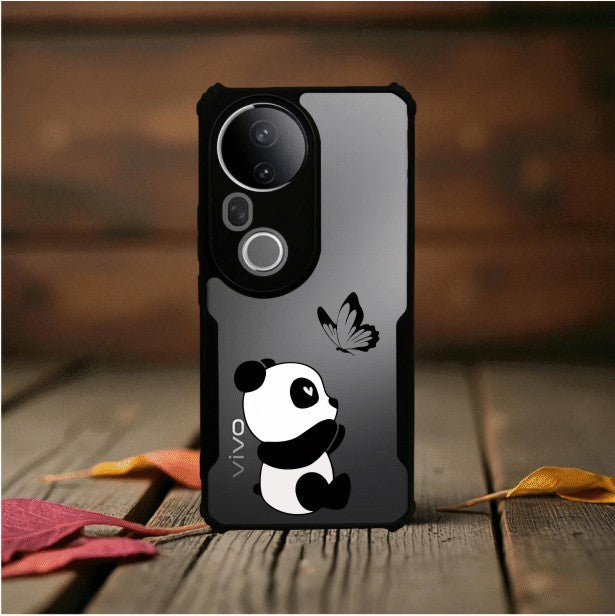 ivogue Panda and Butterfly Mobile Cover For VIVO T4 Ultra