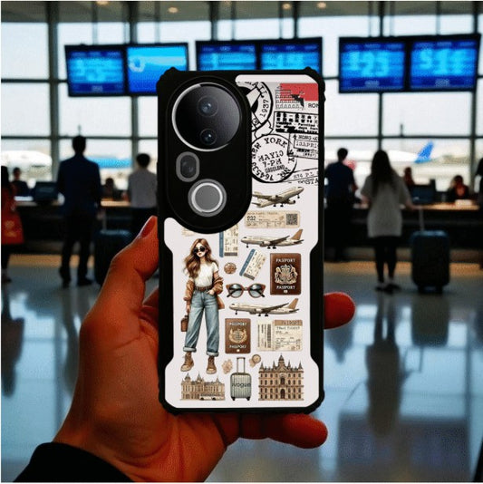 ivogue Travel Girl Vibes Mobile Cover For VIVO T4 Ultra