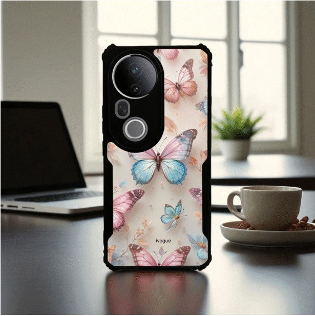 ivogue Butterfly Bloom Mobile Cover For VIVO T4 Ultra