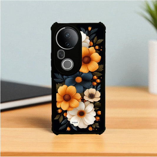 ivogue Retro Petals Mobile Cover For VIVO T4 Ultra