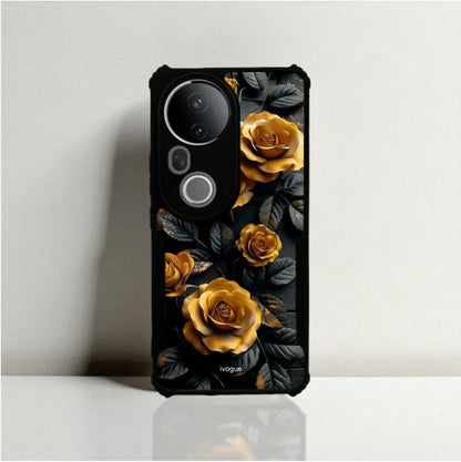 ivogue Golden Rose Mobile Cover For VIVO T4 Ultra