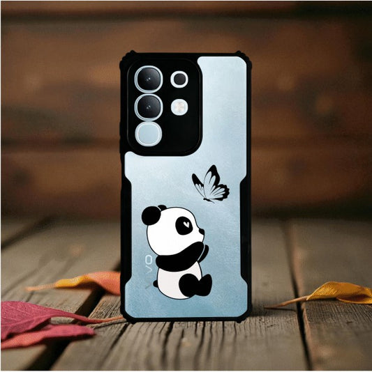 ivogue Panda and Butterfly Mobile Cover For VIVO T4X