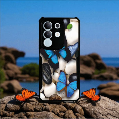 ivogue Blue Wings Beauty Mobile Cover For VIVO T4X
