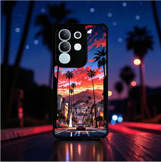 ivogue Palm City Nights Mobile Cover For VIVO T4X