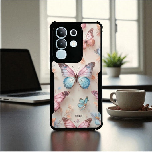 ivogue Butterfly Bloom Mobile Cover For VIVO T4X