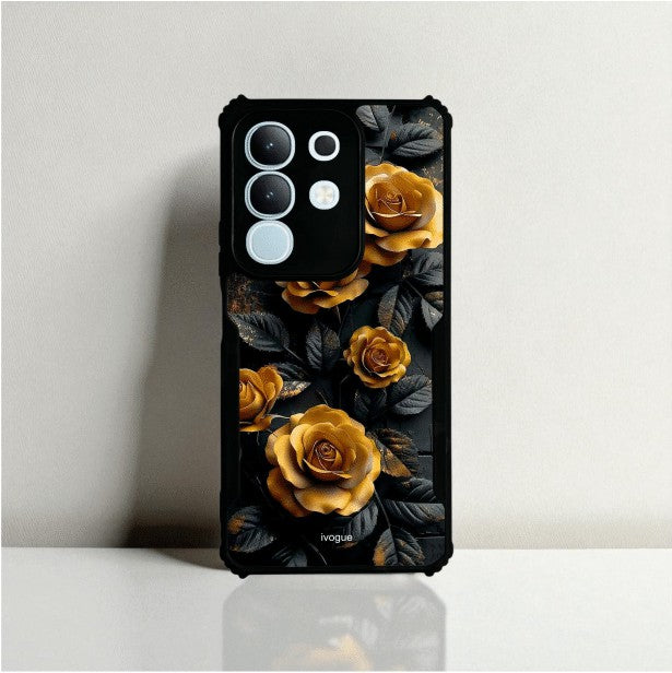 ivogue Golden Rose Mobile Cover For VIVO T4X