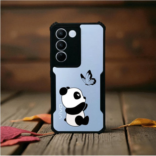 ivogue Panda and Butterfly Mobile Cover For VIVO V27