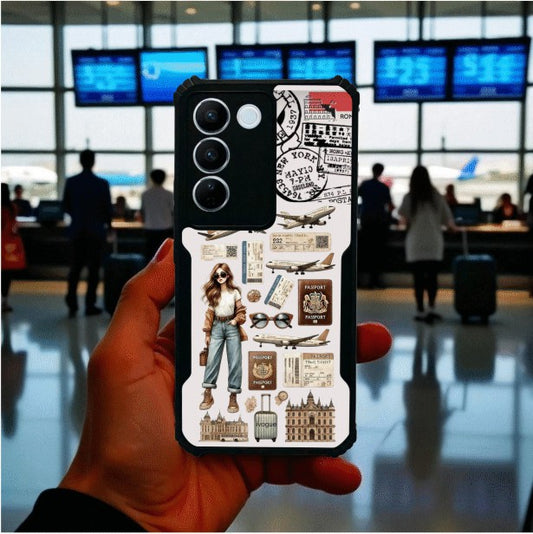 ivogue Travel Girl Vibes Mobile Cover For VIVO V27