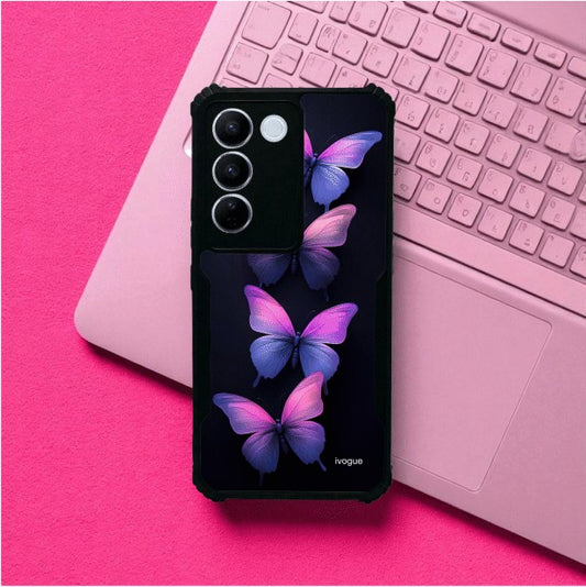 ivogue Galaxy Butterflies Mobile Cover For VIVO V27