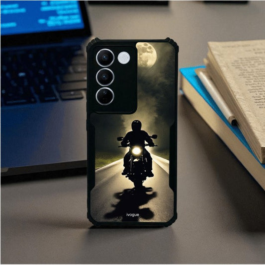 ivogue Bike Rider Mobile Cover For VIVO V27 Pro