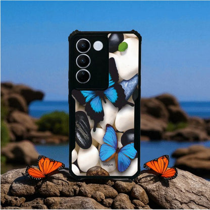 ivogue Blue Wings Beauty Mobile Cover For VIVO V27