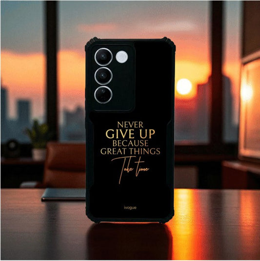 ivogue Never Give Up Mobile Cover For VIVO V27 Pro