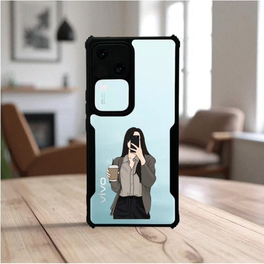 ivogue Coffee Girl Mobile Cover For VIVO V30