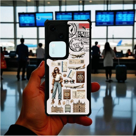 ivogue Travel Girl Vibes Mobile Cover For VIVO V30